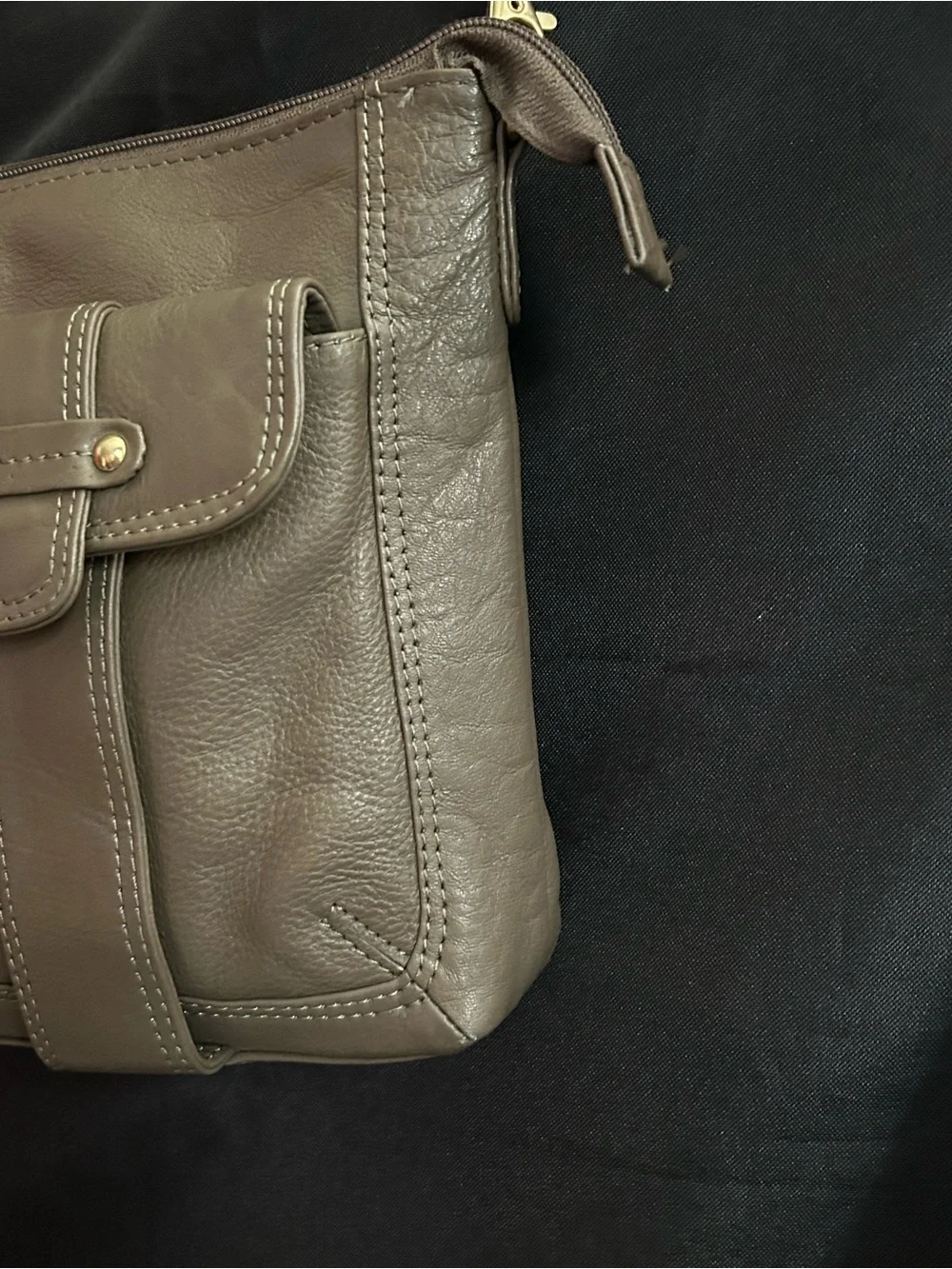 Great American Leatherworks Cowhide Leather Crossbody Bag